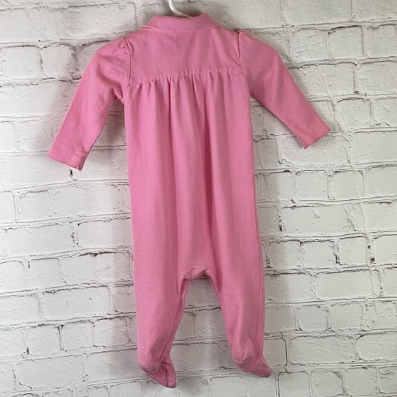 Ralph Lauren Pink Long Legged Rib Bodysuit Sz 6M - Picture 2 of 4